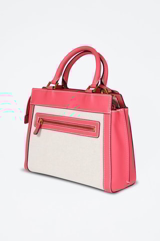 Sac à main - Fuchsia et blanc