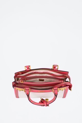 Sac à main - Fuchsia et blanc
