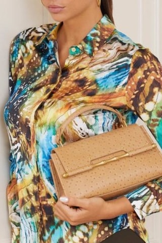 Sac à main en cuir Iris - Taupe
