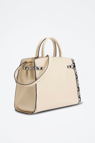 Sac à main en cuir - Beige