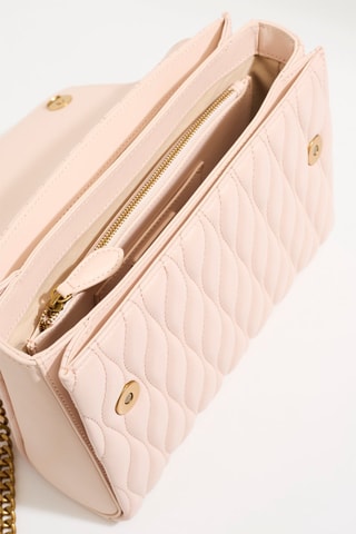 Sac porté épaule en cuir - Rose