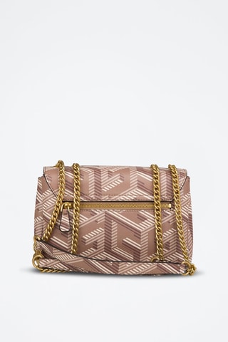 Sac porté épaule - Vieux rose et blanc