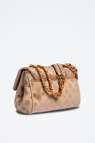 Sac porté épaule en velours - Nude