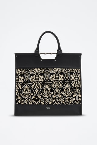 Cabas en cuir Iris - Noir