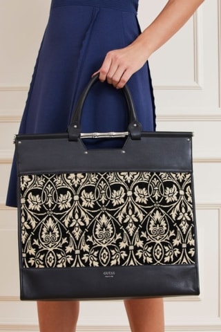 Cabas en cuir Iris - Noir