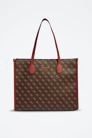 Sac cabas - Marron et rouge