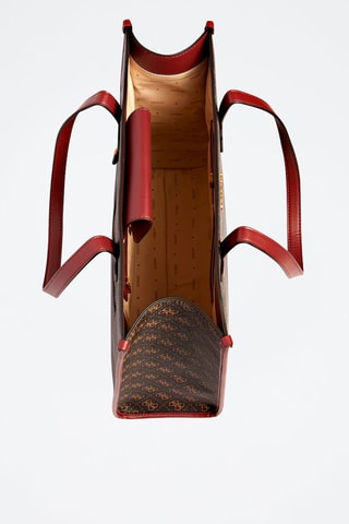 Sac cabas - Marron et rouge