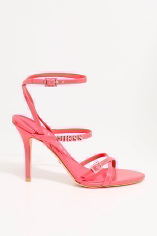 Sandales à talons vernies - Rose