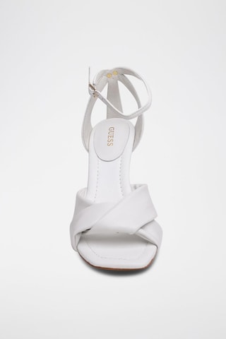 Sandales à talons en cuir - Blanc