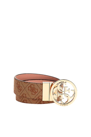 Ceinture réversible en cuir - Nude