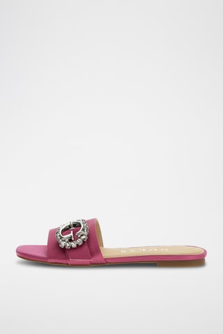 Mules en soie Jolly - Rose