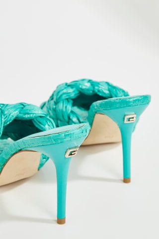 Mules à talons Byanna - Turquoise