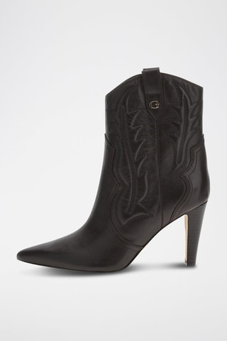 Bottines en cuir - Marron foncé
