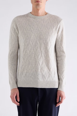 Pull en laine et cachemire - Gris
