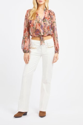 Pantalon bootcut - Blanc