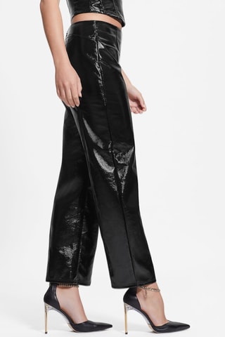 Pantalon droit taille haute - Noir