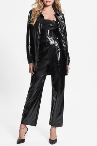 Pantalon droit taille haute - Noir