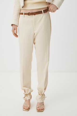 Pantalon regular Myron - Ecru