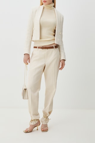Pantalon regular Myron - Ecru