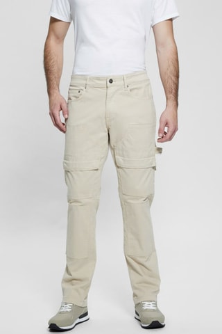 Pantalon regular - Beige