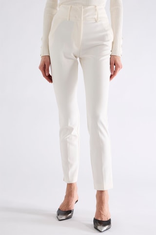 Pantalon taille haute - Blanc