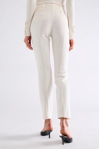 Pantalon taille haute - Blanc