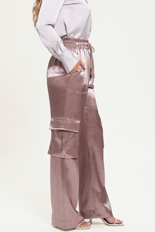 Pantalon cargo - Rose