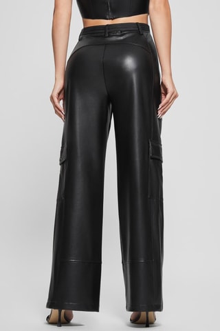 Pantalon regular taille haute - Noir