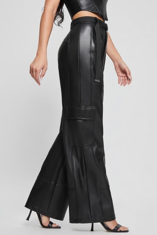 Pantalon regular taille haute - Noir