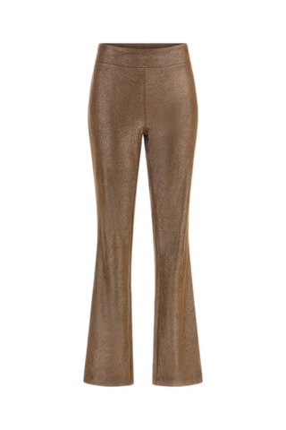 Pantalon skinny taille haute - Marron