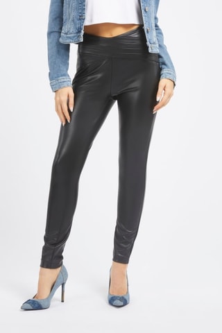 Pantalon skinny taille haute - Noir