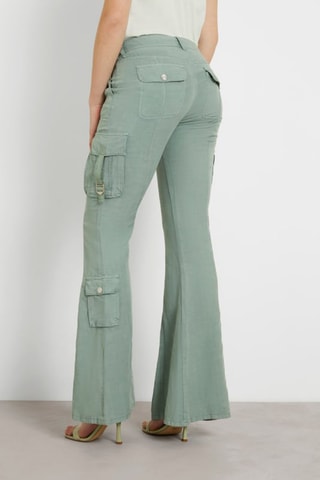Pantalon flare - Vert