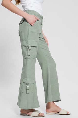 Pantalon flare - Vert