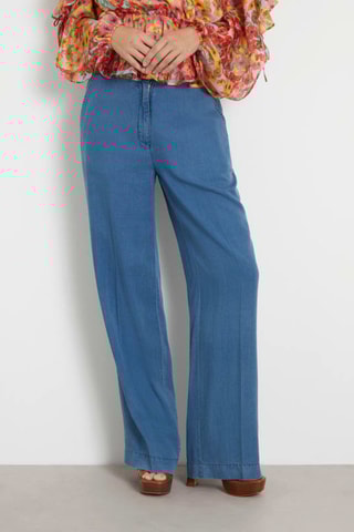 Jean loose - Bleu cobalt