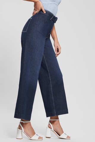 Jean palazzo 7/8 - Bleu