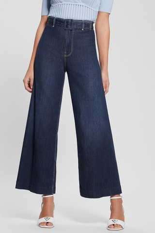 Jean palazzo 7/8 - Bleu