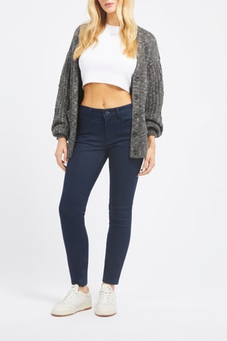 Jean skinny taille haute - Bleu marine