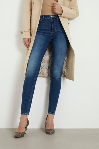 Jean skinny taille haute 1981 - Bleu foncé