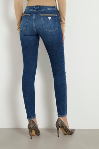 Jean skinny taille haute 1981 - Bleu foncé