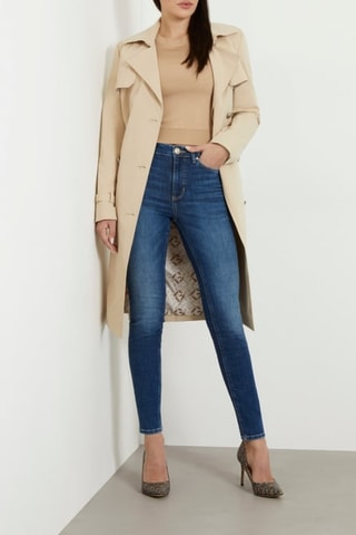Jean skinny taille haute 1981 - Bleu foncé