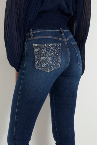 Jean skinny Carrie - Bleu marine