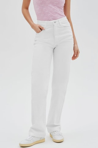 Jean mom - Blanc