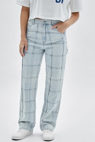 Jean taille haute - Bleu