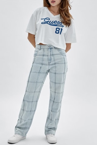 Jean taille haute - Bleu