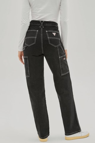 Jean regular taille haute - Noir
