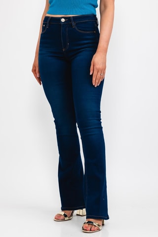 Jean skinny taille haute - Bleu marine