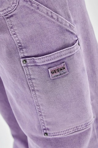 Jean cargo taille haute - Violet