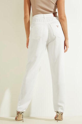 Jean mom taille haute - Blanc