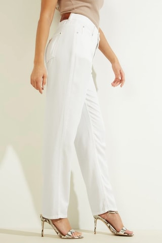 Jean mom taille haute - Blanc