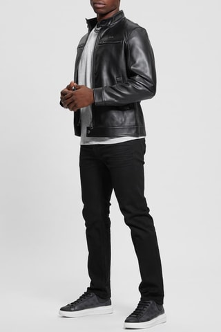 Veste biker - Noir